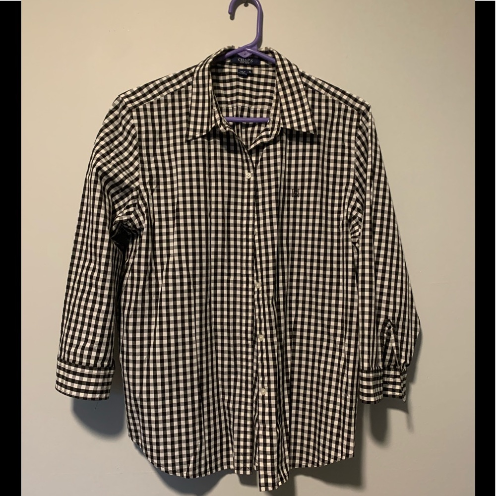 Chaps Ladies Button Down Shirt Sz XL